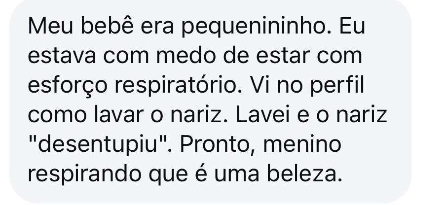Mãe conta como aprendeu a lavar o nariz do bebê