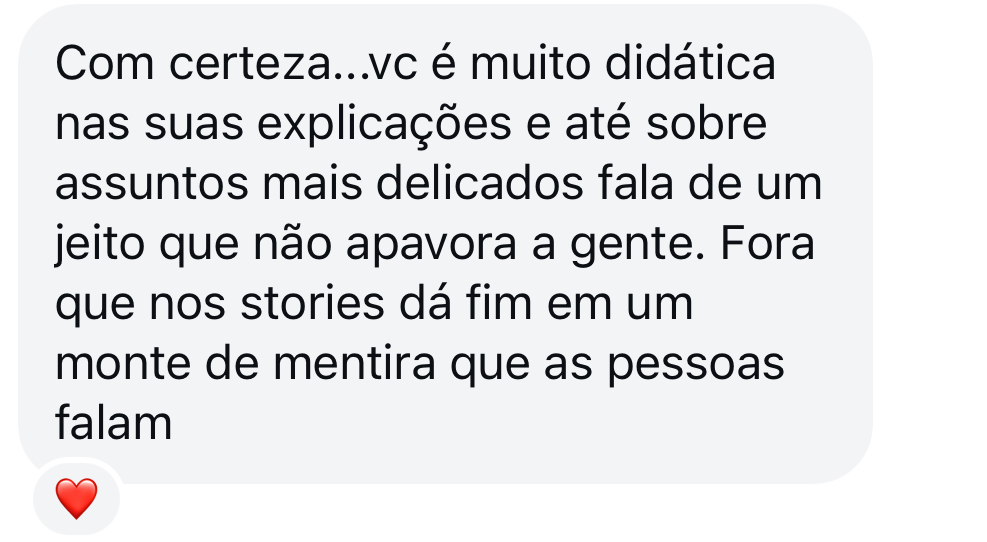 Elogio sobre a didática da Tia Pri